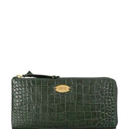 Hidesign Mackenzie W1 Green Textured Leather Wallet-image-33