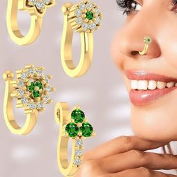 VAMA Cubic Zirconia Stud Nosepin-15