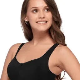 Enamor Black Non Wired Non Padded T-Shirt Bra-picture-17