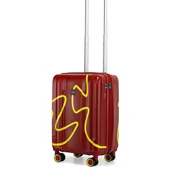 Provogue Loop Printed Hard-Sided Cabin Trolley Bag-38