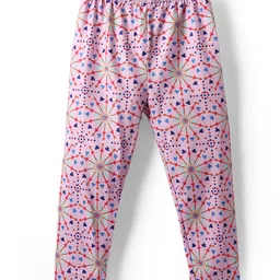 Kookie Kids Full Length Floral Print Leggings - Pink-picture-46