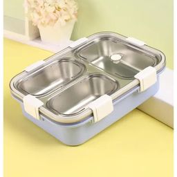 Yamama 3 Grid Insulated Stainless Steel Lunch Box for - Light Blue-image-56