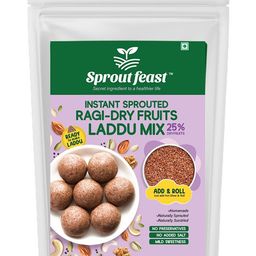 Sprout Feast Instant Sprouted Ragi Dry fruits Laddu Mix 250g|Ready to Make Laddus|With 25% Nuts and Seeds|Healthy Snack for Kids and Adults.-10