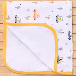 Child World Terry Knit Towel with Safari Theme Print L 84 x B 57 cm - Yellow-picture-17