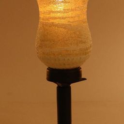 SOMIL Multicoloured Printed Glass Cylindrical Shaped Table Lamp-image-63