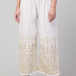 STYLE PREZONE Women Floral Relaxed Trousers-image-64