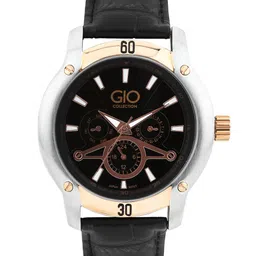 GIO COLLECTION Men Black Analogue Watch G0067-07-32