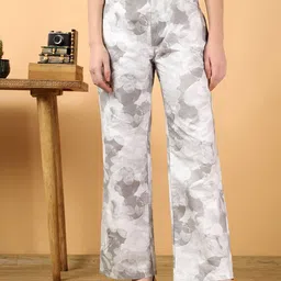 Stylecast X Kotty Women Floral Printed Relaxed High-Rise Trousers-image-90