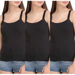 SAJATA Women Sleeveless Camisole - Pack Of 3-image-5