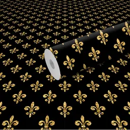 DeCorner Black & Beige Printed Self-Adhesive & Durable WallSticker-picture-6