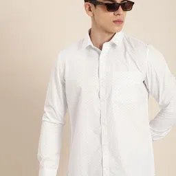 encore by INVICTUS Micro-Ditsy Printed Casual Shirt-image-12