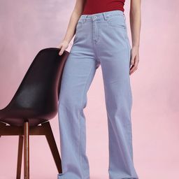DressBerry Women Wide Leg Mid-Rise Jeans-image-39