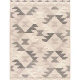 Obsessions Cream Super Soft Geometric Carpet - Large image 2