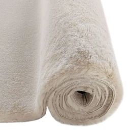 Obsessions Cream Imitation Rabbit Fur Carpet - Medium image 4