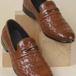 Mochi Men Tan Casual Loafers-image-7