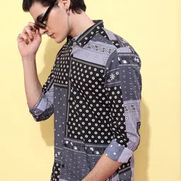 KETCH Men Slim Fit Printed Casual Shirt-image-79