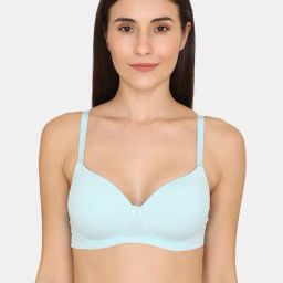 Zivame Blue Non Wired Padded T-Shirt Bra-image-73
