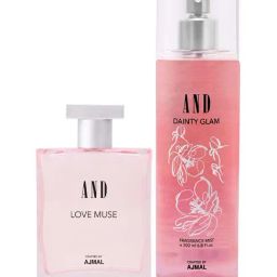 AND by Ajmal Love Muse Eau de Parfum & Dainty Glam Fragrance Mist Combo for Women-image-0