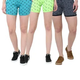 Vimal Jonney Multicolor Solid Shorts Pack of 3-picture-30