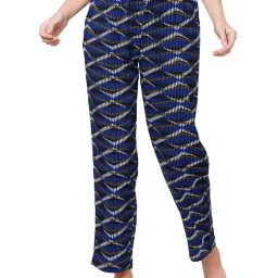 Soie Navy Printed Pyjamas-picture-5