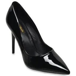 Flat N Heels Women's Black Stiletto Pumps-image-56