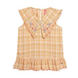 Blue Giraffe Kids Multicolor Checks Top-image-127