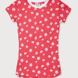 Gini & Jony Kids Coral Printed T-Shirt-28
