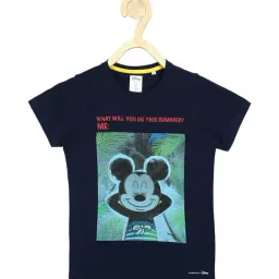 Allen Solly Junior Boys Navy Micky Print T-Shirt-picture-12