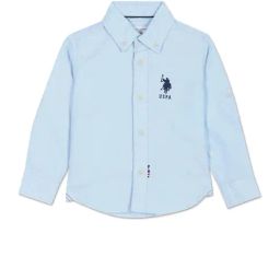 U.S. Polo Assn. Kids Blue Solid Shirt-picture-9