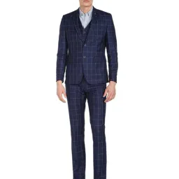 AD by Arvind Blue Notch Lapel 3 - Piece Suit-image-45