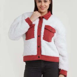 Zink London White Regular Fit Jacket-image-64