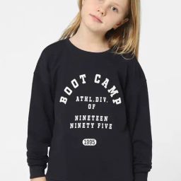 KIDS ONLY Midnight Black Printed Full Sleeves Sweatshirt-image-64