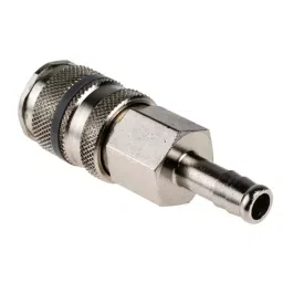 RS PRO Brass Male Pneumatic Quick Connect Coupling 8 mm Hose Barb, 6671891-19