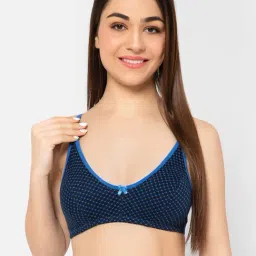 Clovia Blue Printed Full Coverage Bra-picture-33