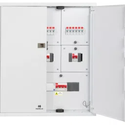 Havells 6 Way Double Door 7 Segment Distribution Board, DHDMTHDDRW06 image 1