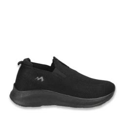Metro Men Black Casual Slip-On Shoes-picture-3