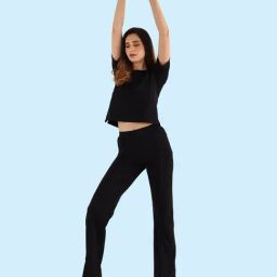 Nite Flite Black Top With Pants-image-86