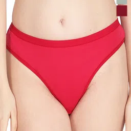 Liigne Pack Of 3 Cotton Mid-Rise Basic Briefs VCPC1841-XS-image-91