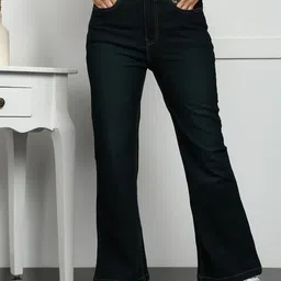 MONTREZ Women Flared High-Rise Jeans-picture-8