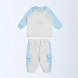 HOP Baby by Westside Off-White Printed Cotton T-Shirt and Joggers Set-picture-33