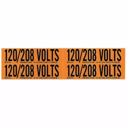 BRADY Conduit & Voltage Signs & Labels 4-1/8x1-1/8 inch, 61TJ45 (Pack of 5)-image-95
