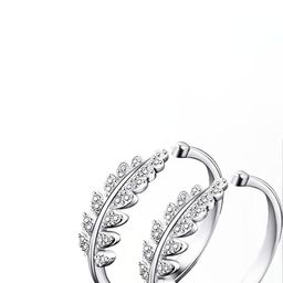 J D Jewellers Alloy Silver-Plated Finger Ring-image-52