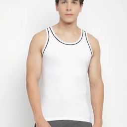 La Intimo White Modish Gym Vest-image-86
