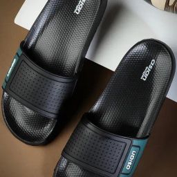 Asian Men's Black Slides-picture-11