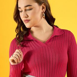 98 Degree North Women Striped Pullover-image-97