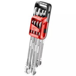 FACOM 150 mm Satin Chrome SSMetric Combination Wrench In Portable Case (Set of 12), 440XL.JP8PB-49