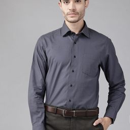 Blackberrys Pure Cotton Slim Fit Formal Shirt-image-90