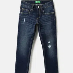United Colors of Benetton Kids Blue Regular Fit Jeans-picture-37
