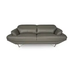 Durian Orlando Slate Grey Premium Leatherette 3 Seater Sofa-image-59
