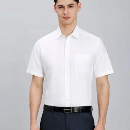 Reid & Taylor White Cotton Regular fit Solid Shirt-image-50